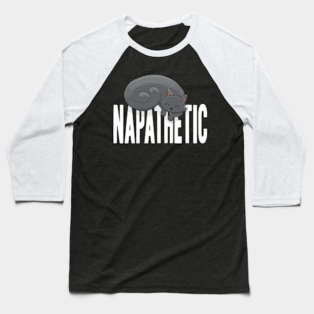 Napathetic Baseball T-Shirt by bakaprod